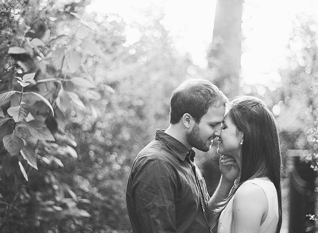 black and white, almost kiss, big leaves, 