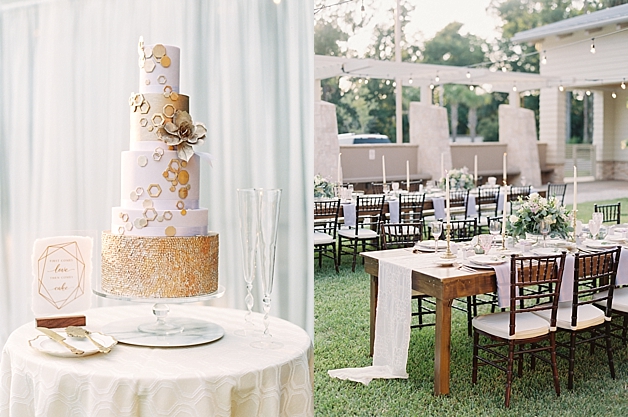 Geometric Wedding Cake 