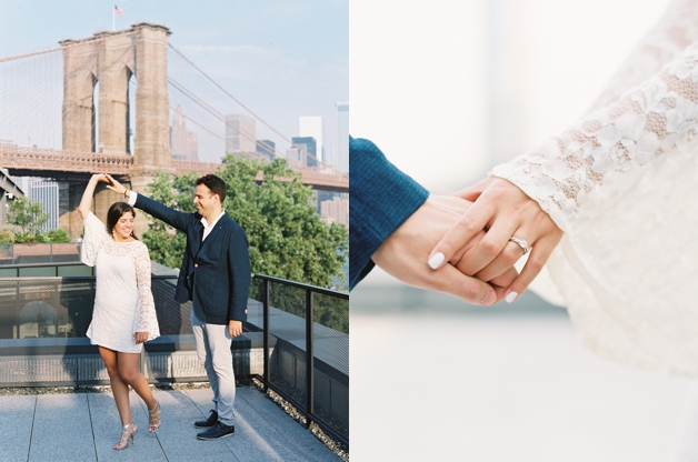 Brooklyn Bridge Engagement Session | NYC proposal, central park engagement session, Brooklyn Wedding, New York City Wedding | photographed by Kt Crabb Photography