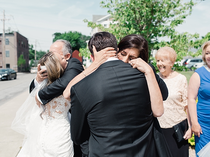 parents of the groom congratulate newly weds| NYC Wedding Photographer | Beacon Roundhouse New York Wedding | photographed by Kt Crabb Photography
