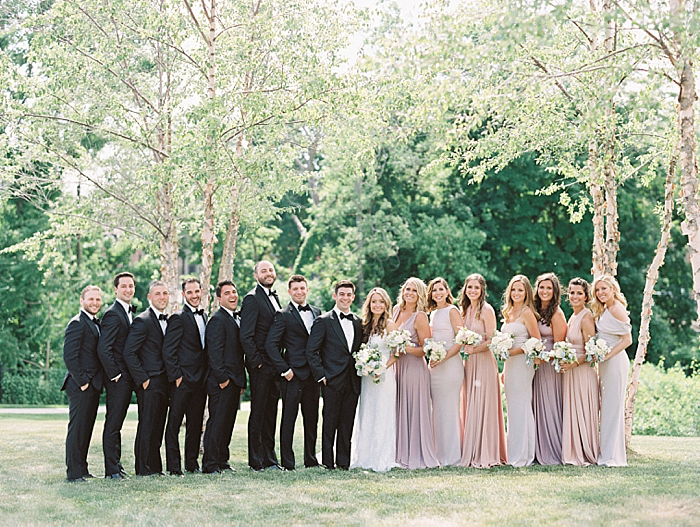 entire wedding party, bridal party | NYC Wedding Photographer | Beacon Roundhouse New York Wedding | photographed by Kt Crabb Photography