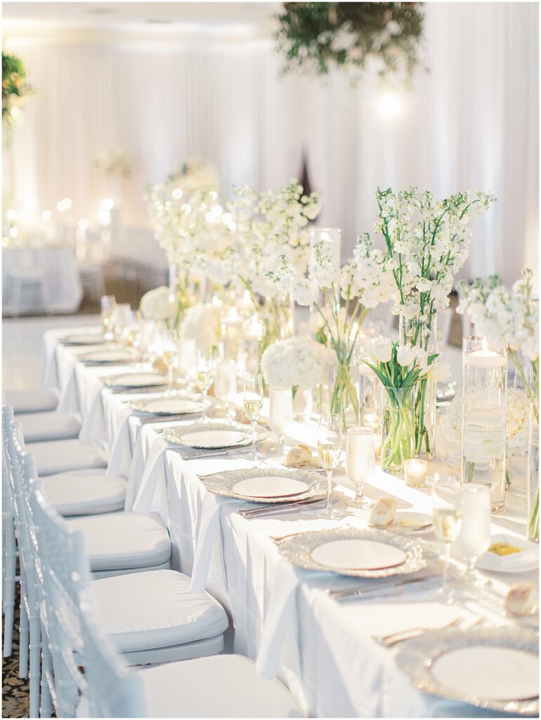 table setting and decor at Bella Collina Orlando Wedding